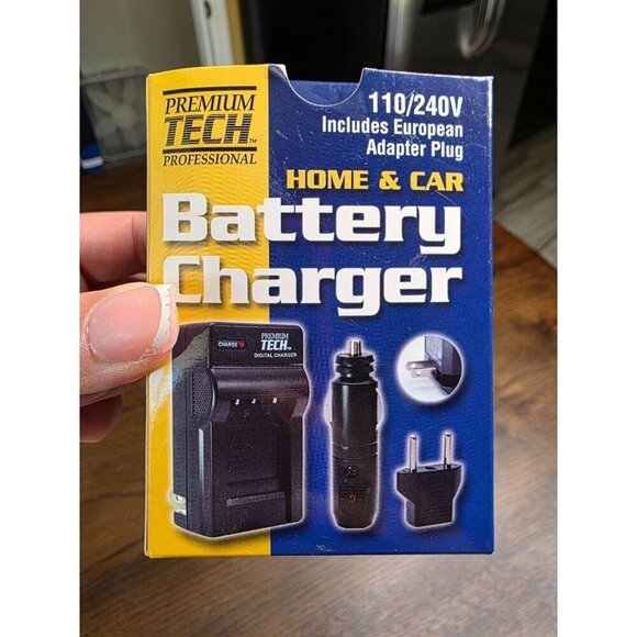 Premium Tech PT-66 Home & Car Battery Charger w/ European Adapter Plug - Picture 3 of 6
